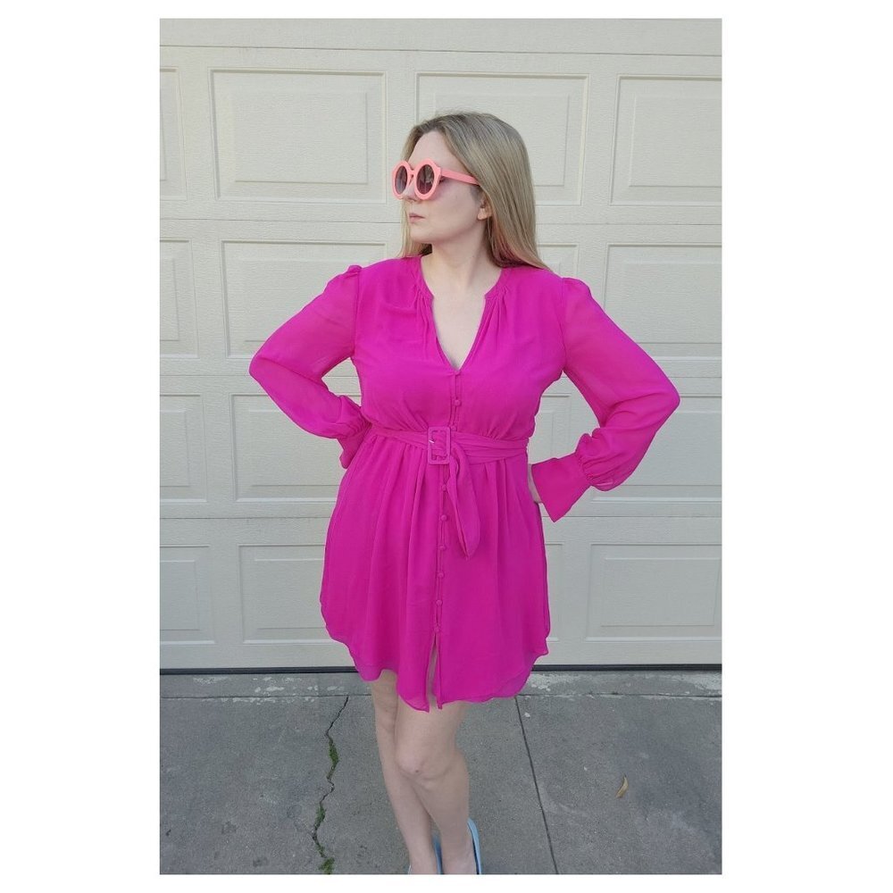 Ladaire Parisa 100% Silk Chiffon Dress